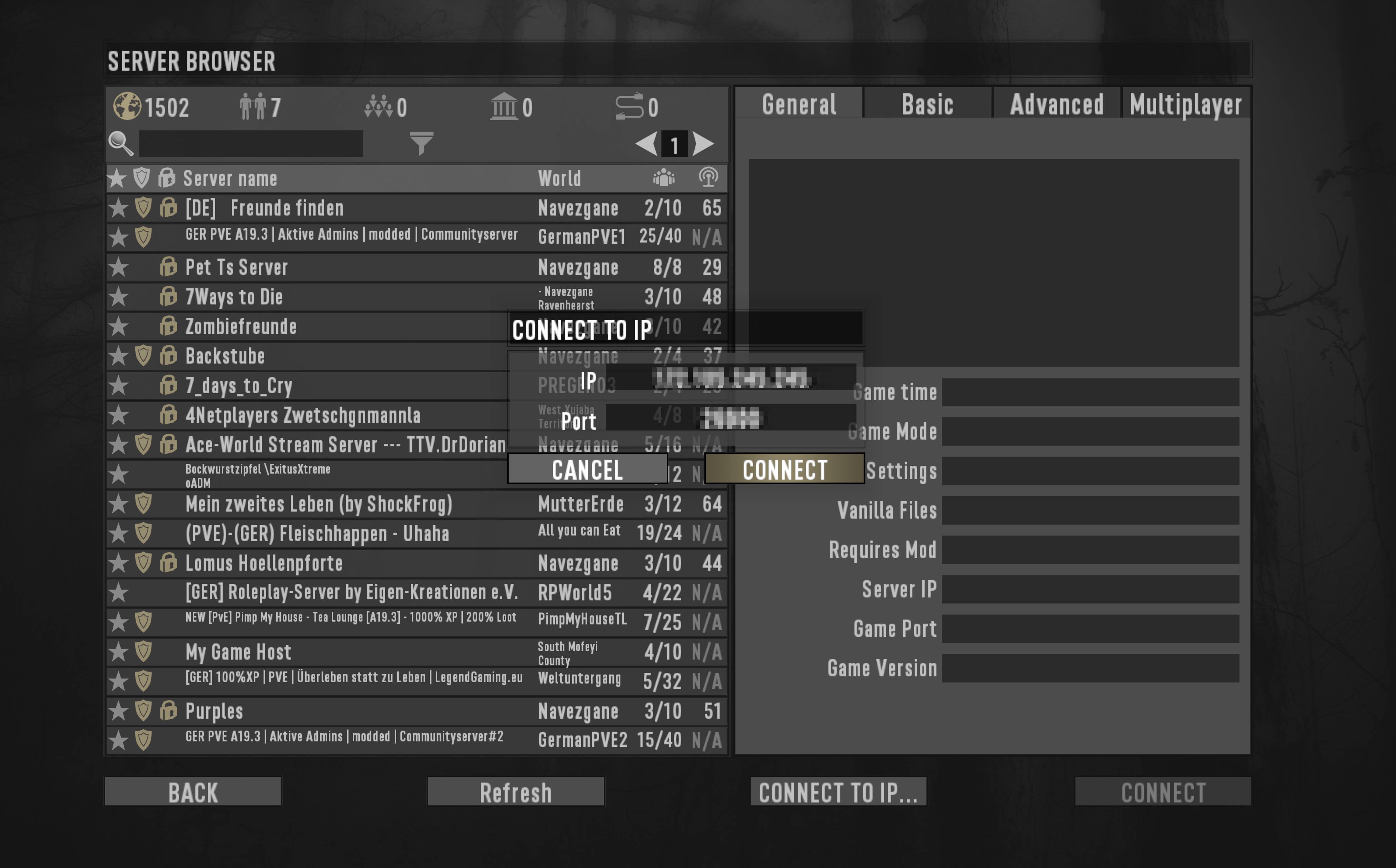 7dtd server status 7dtd server status