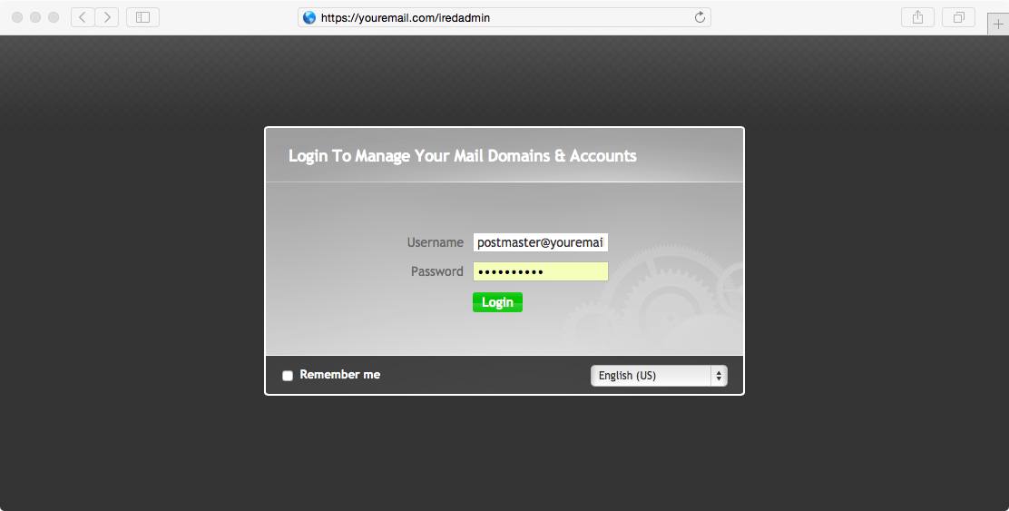 iRedAdmin login iRedAdmin login