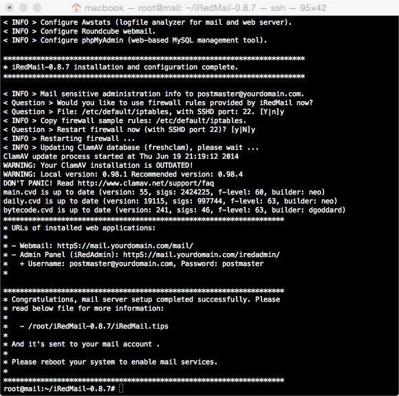 install complete install complete