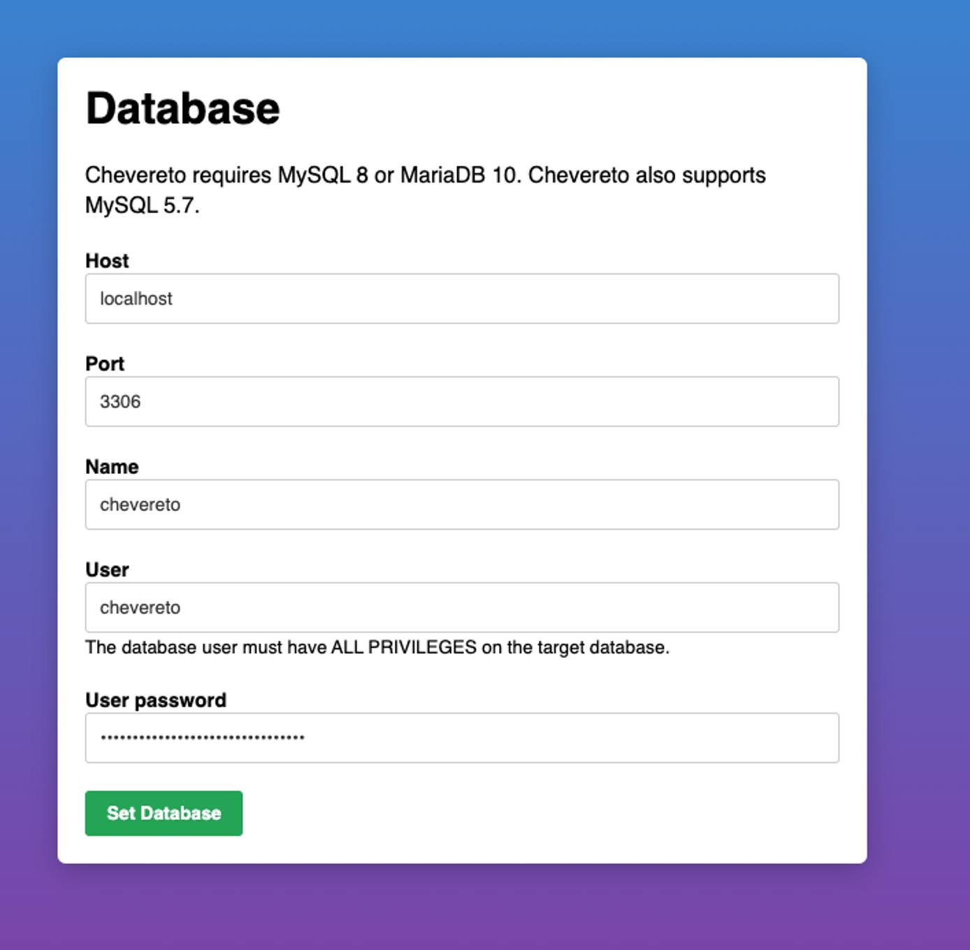 Chevereto Database Chevereto Database