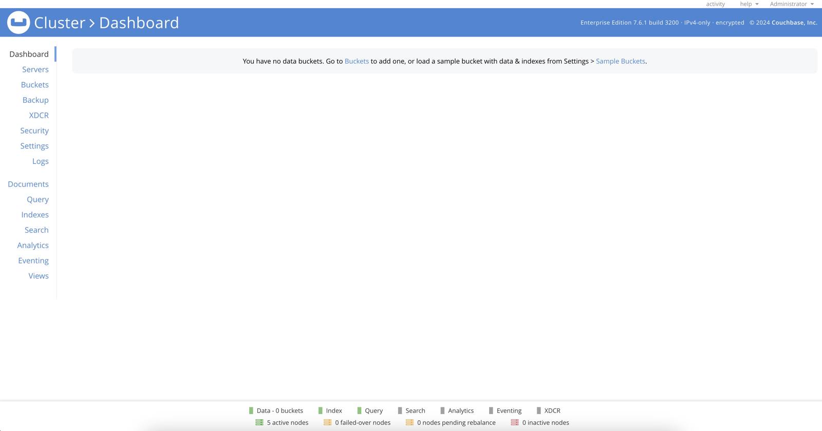 Couchbase Dashboard Couchbase Dashboard